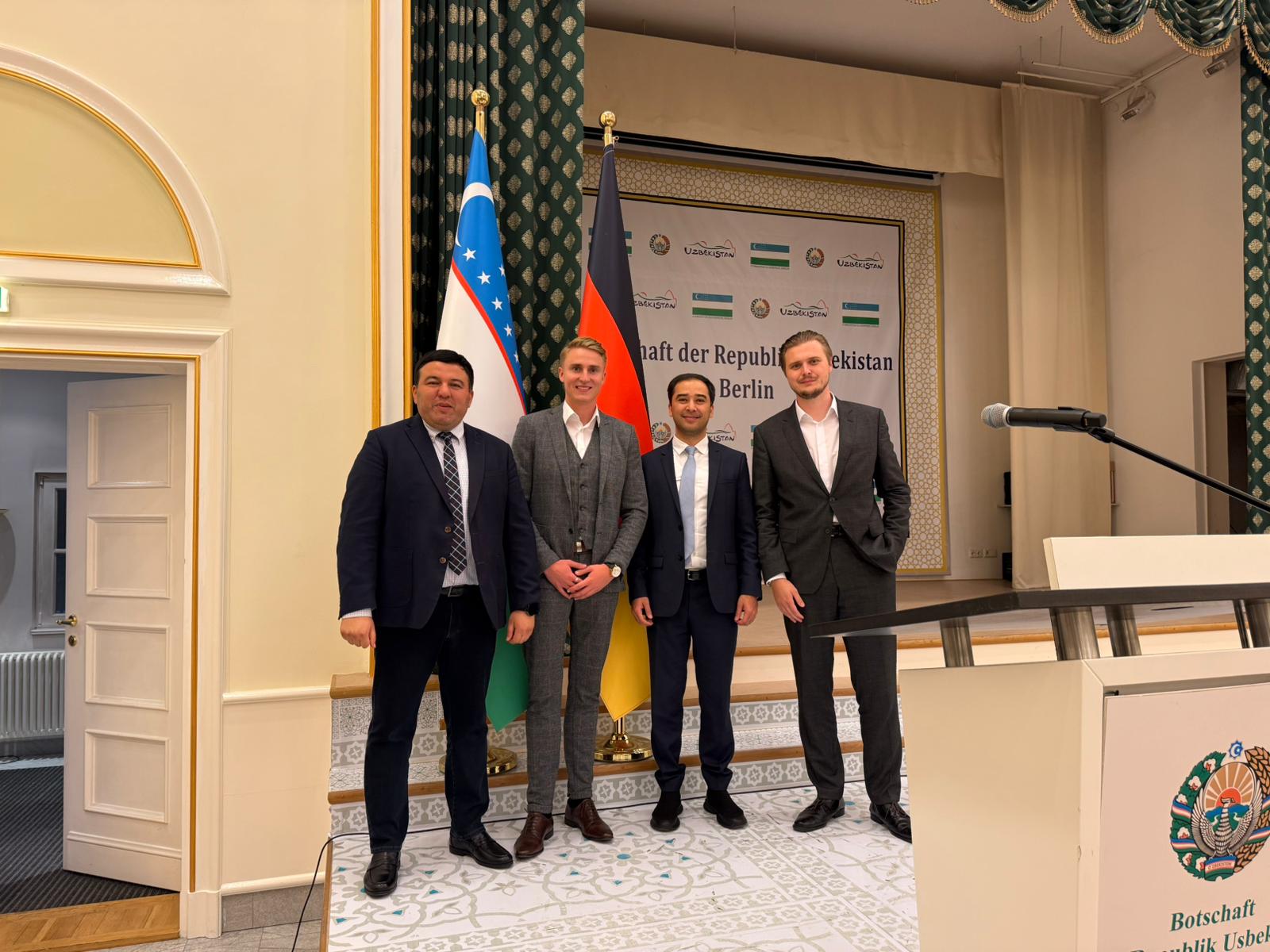 Meeting mit usbekischen Diplomaten in der Botschaft der Republik Usbekistan in Berlin